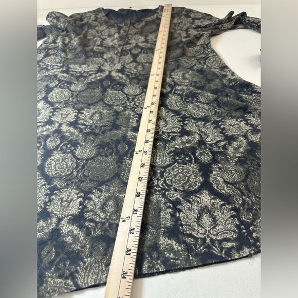 NWT Peruvian Connection Floral Ottoman Henley Tunic Size XL Raw Hem - Picture 7 of 8